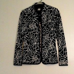 MSK………BLACK W/SEQUIN EVENING JACKET